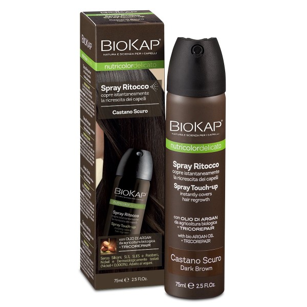 CASTANO SCURO Spray Ritocco Nutricolor Delicato - Biokap
