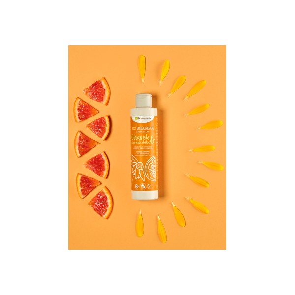 Girasole e Arancio Dolce - Bio shampoo Saponaria