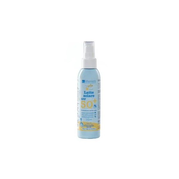 Latte solare SPF 50+ Protezione molto alta bimbi e pelli sensibili - La Saponaria
