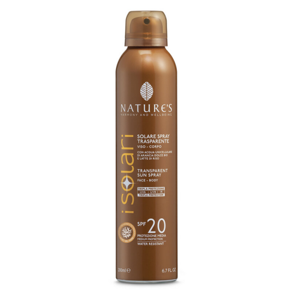 Solare Spray Trasparente SPF 20 - Nature's