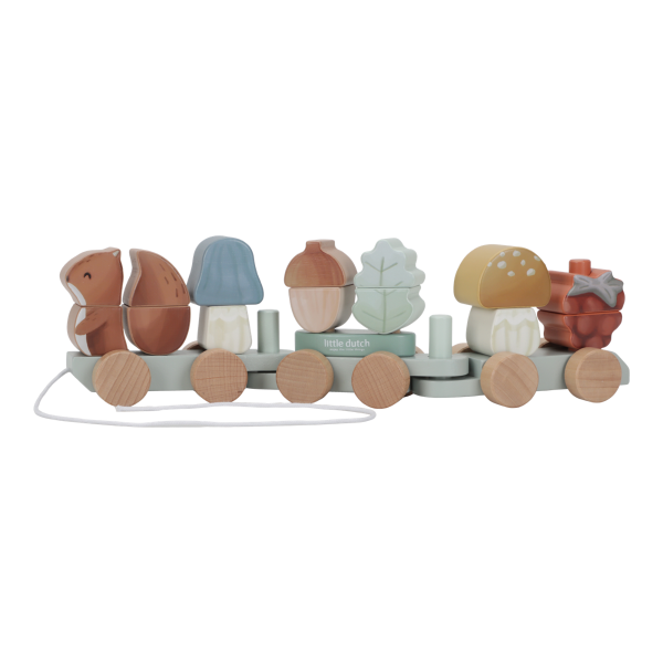Trenino con Costruzioni Scoiattolo - Little Dutch