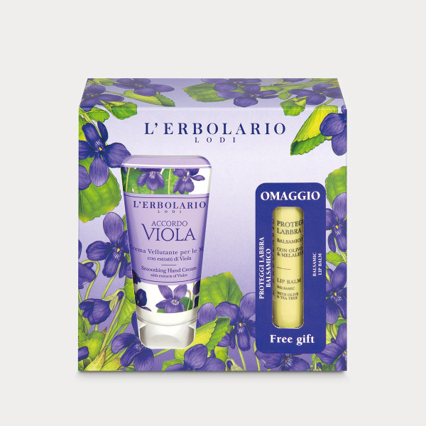 Crema Mani Accordo Viola e Proteggilabbra in omaggio - Erbolario