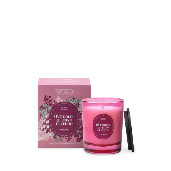 Uve Dolci & Legno di Cedro Candela profumata - Nasoterapia