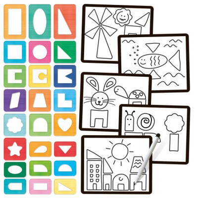 Play stencil Montessori -...