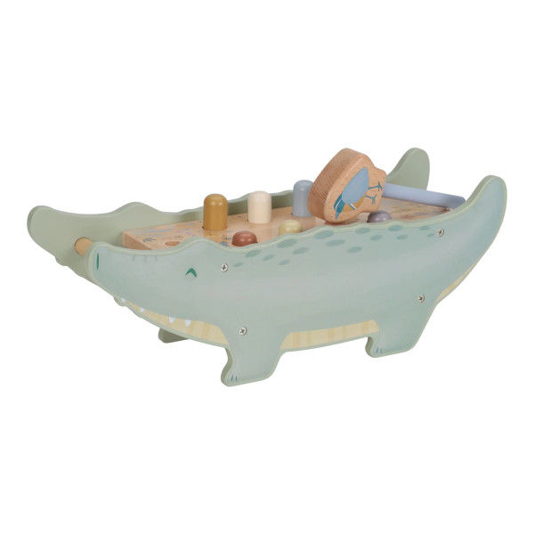 Coccodrillo con martello in legno Safari - Little Dutch