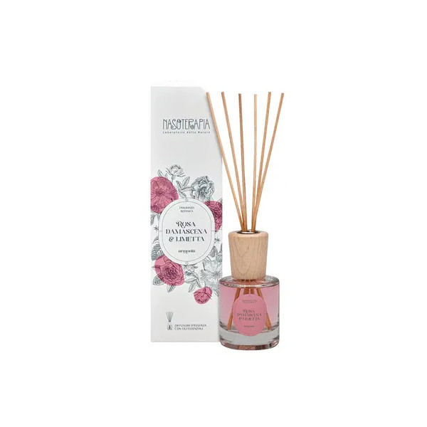 Diffusore bastoncini Rosa damascena e limetta - Nasoterapia