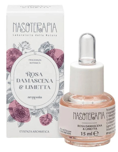 Essenza aromatica Rosa damascena e limetta - Nasoterapia