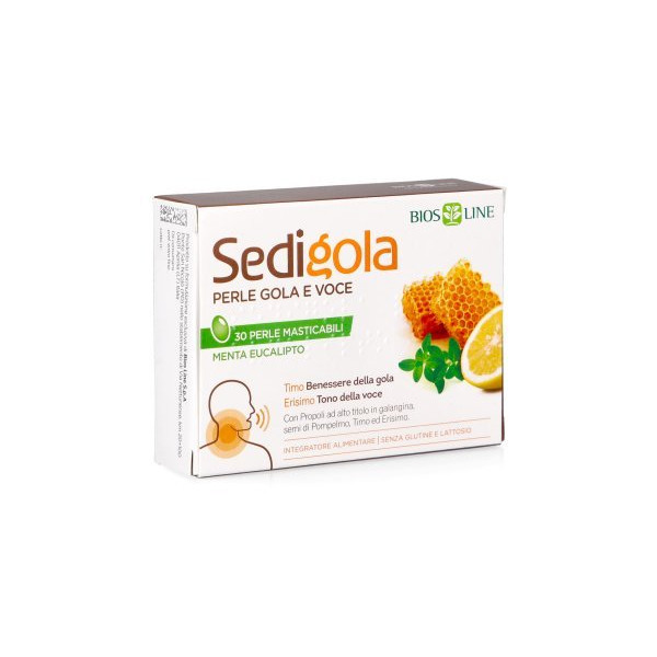 Apix Sedigola Perle masticabili menta - Bios Line