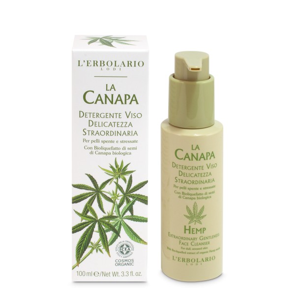 Gel Detergente Viso Delicatezza Straordinaria La Canapa - Erbolario